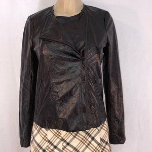 GAP Black Vegan leather jacket